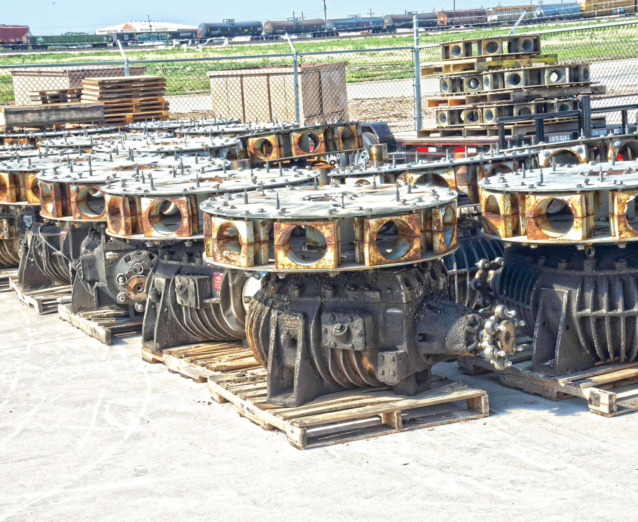 Old Drives on Pallets
